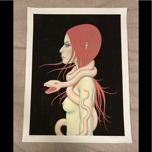 Original Signed Tara McPherson Snake Girl Print 55/100
